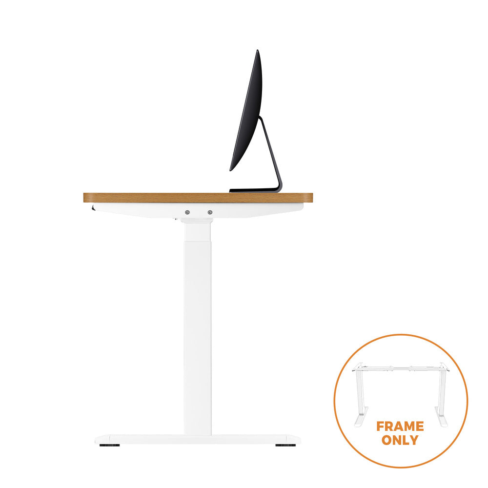 Dual Motor Standing Desk Frame Adjustable White