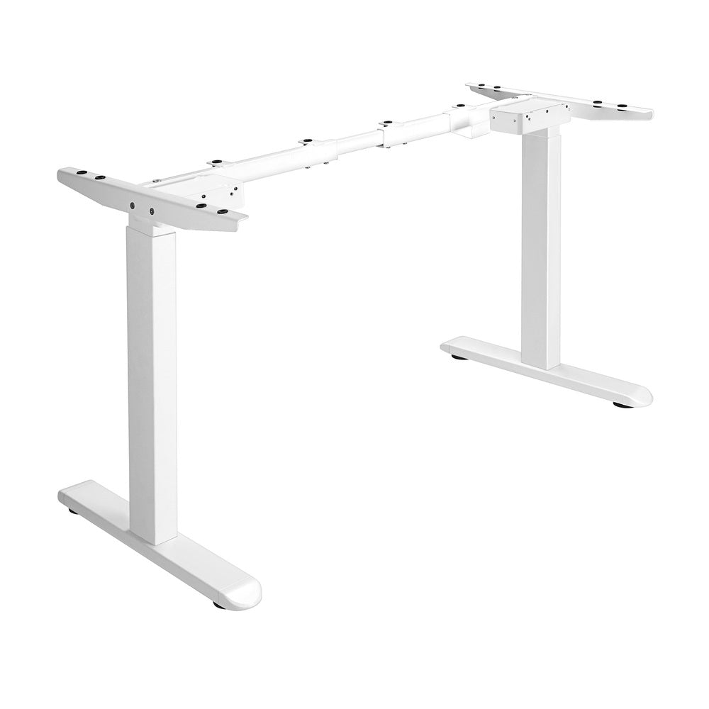 Dual Motor Standing Desk Frame Adjustable White