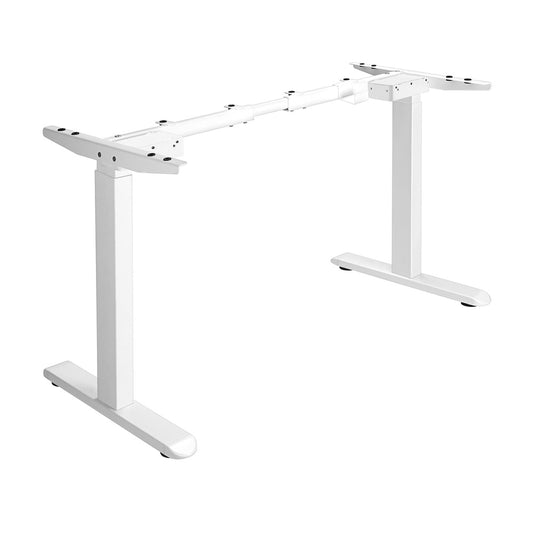 Dual Motor Standing Desk Frame Adjustable White