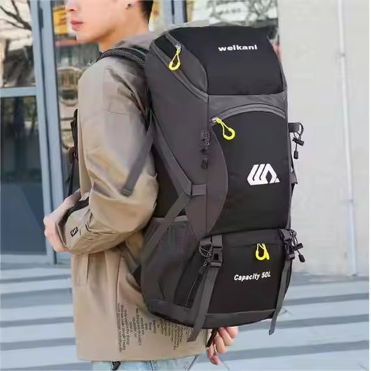 50L Travel Backpack Waterproof Hiking Camping Rucksack for Outdoor Sports
