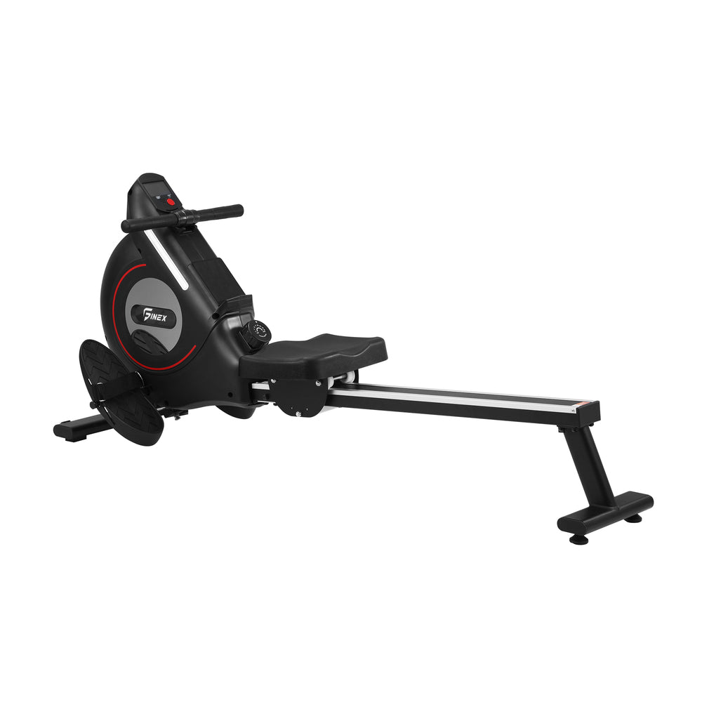 Rowing Machine Magnetic Resistance Rower Fitness Equipment Black