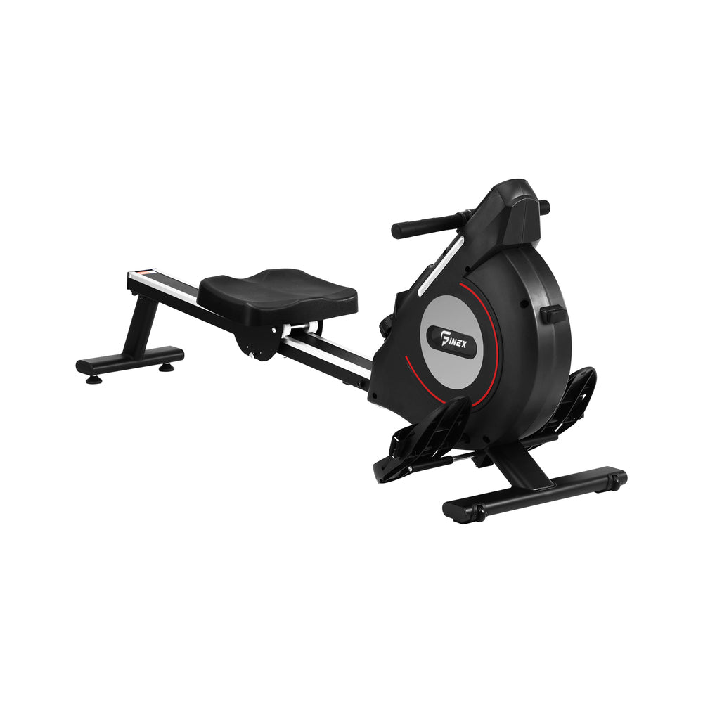 Rowing Machine Magnetic Resistance Rower Fitness Equipment Black