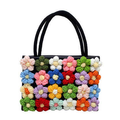 Women's Versatile Embroidered One Shoulder Messenger Bag