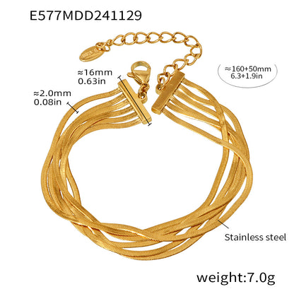 Titanium Steel PVD Vacuum Gold-plated Non-fading Women's Jewelry