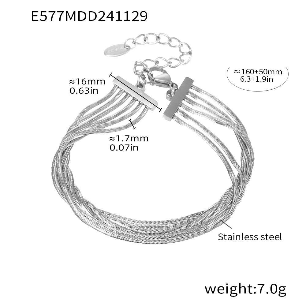 Titanium Steel PVD Vacuum Gold-plated Non-fading Women's Jewelry
