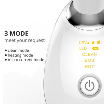 EMS Thermal Neck Lifting & Tightening Massager, Electric Microcurrent Wrinkle Remover, LED Photon Face Beauty Device For Woman