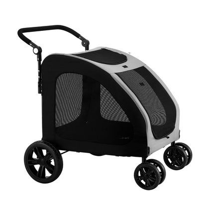 i.Pet Pet Stroller Dog Pram Large Carrier Cat Travel Foldable Strollers 4 Wheels Trolley