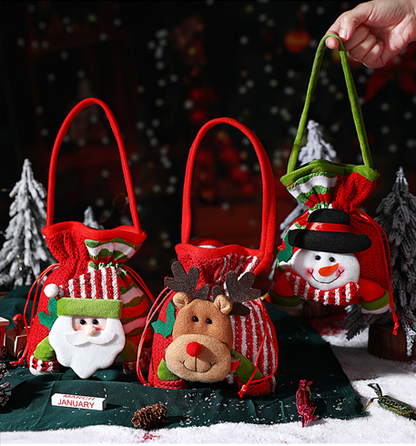 Christmas gift Festive Aussie Christmas Gift Bags: Cute Reindeer, Santa & Snowman Pouches for Xmas Treats & Gifting（moose） 