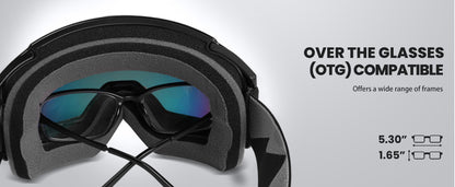 OutdoorMaster Ski Goggles PRO - Frameless, Interchangeable Lens 100% UV400 Protection Snow Goggles for Men & Women-OM-2