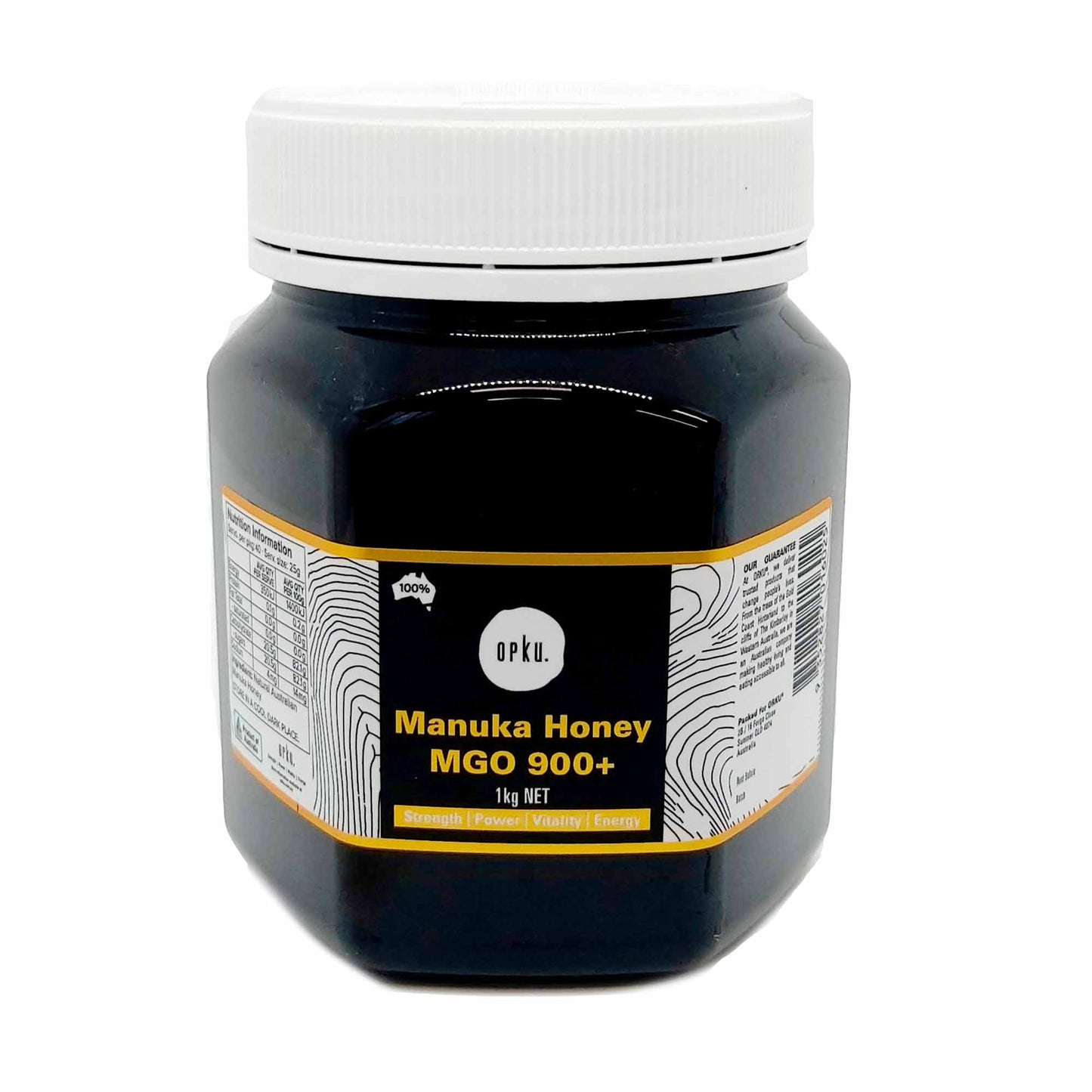 Orku 1Kg MGO 900+ Australian Manuka Honey - 100% Raw Natural Pure Jelly Bush