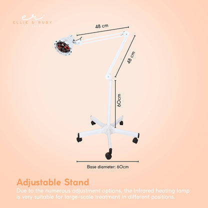 Ellie & Ruby Infrared Heat Floor Lamp 275W Mobile Dimmable Home Salon Treatment