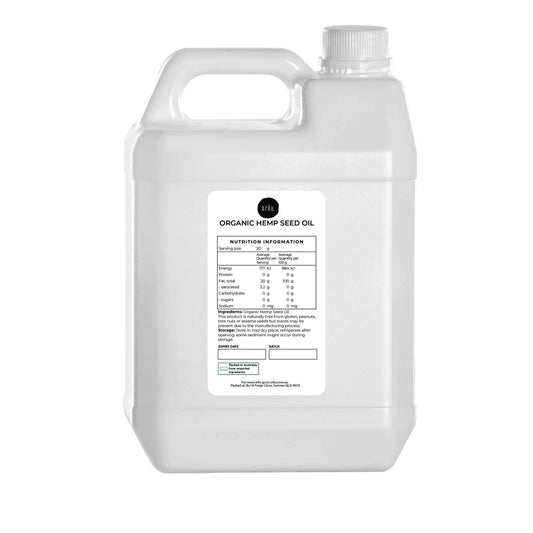 Orku 5L Organic Hemp Seed Oil - Cold Pressed Food Grade Oils