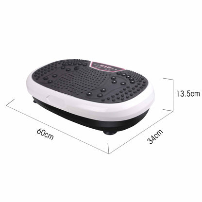 Social Hike White Mini Vibration Plate - Vibrating Exercise Machine Platform