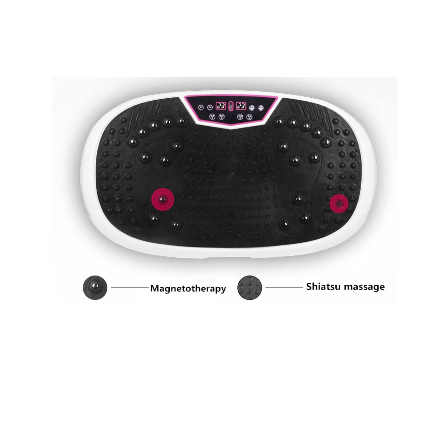 Social Hike White Mini Vibration Plate - Vibrating Exercise Machine Platform
