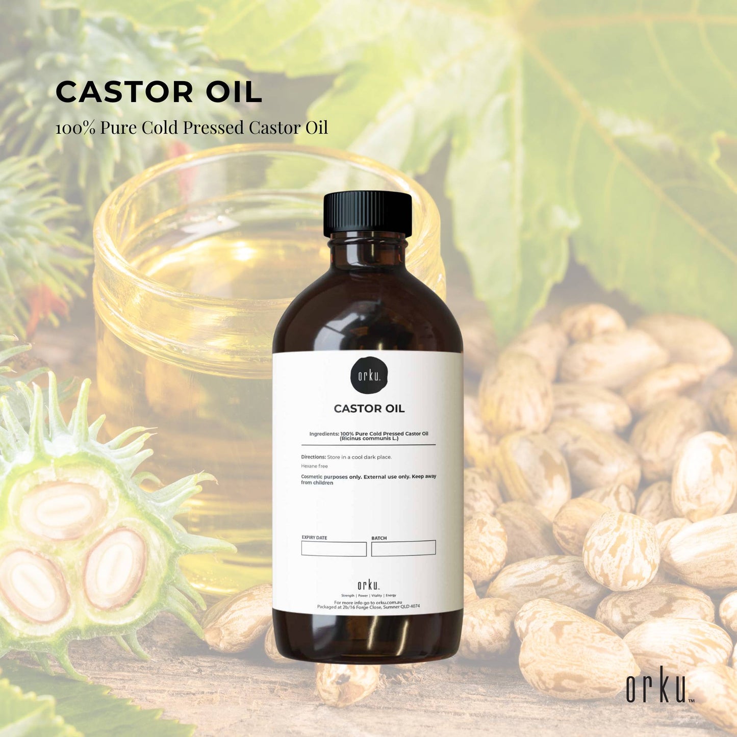 5L Castor Oil - Hexane Free Cold Pressed Skin Hair Care