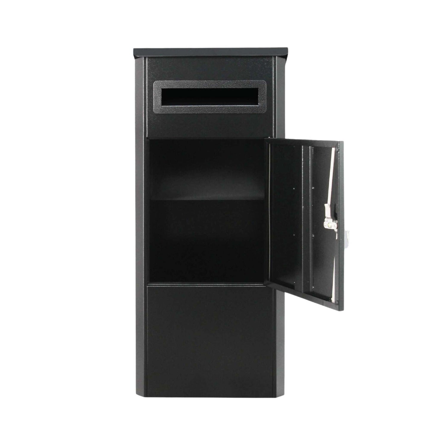 Parcel Delivery Drop Box Mailbox - Secure Home Package Locker 38x38x90cm Black