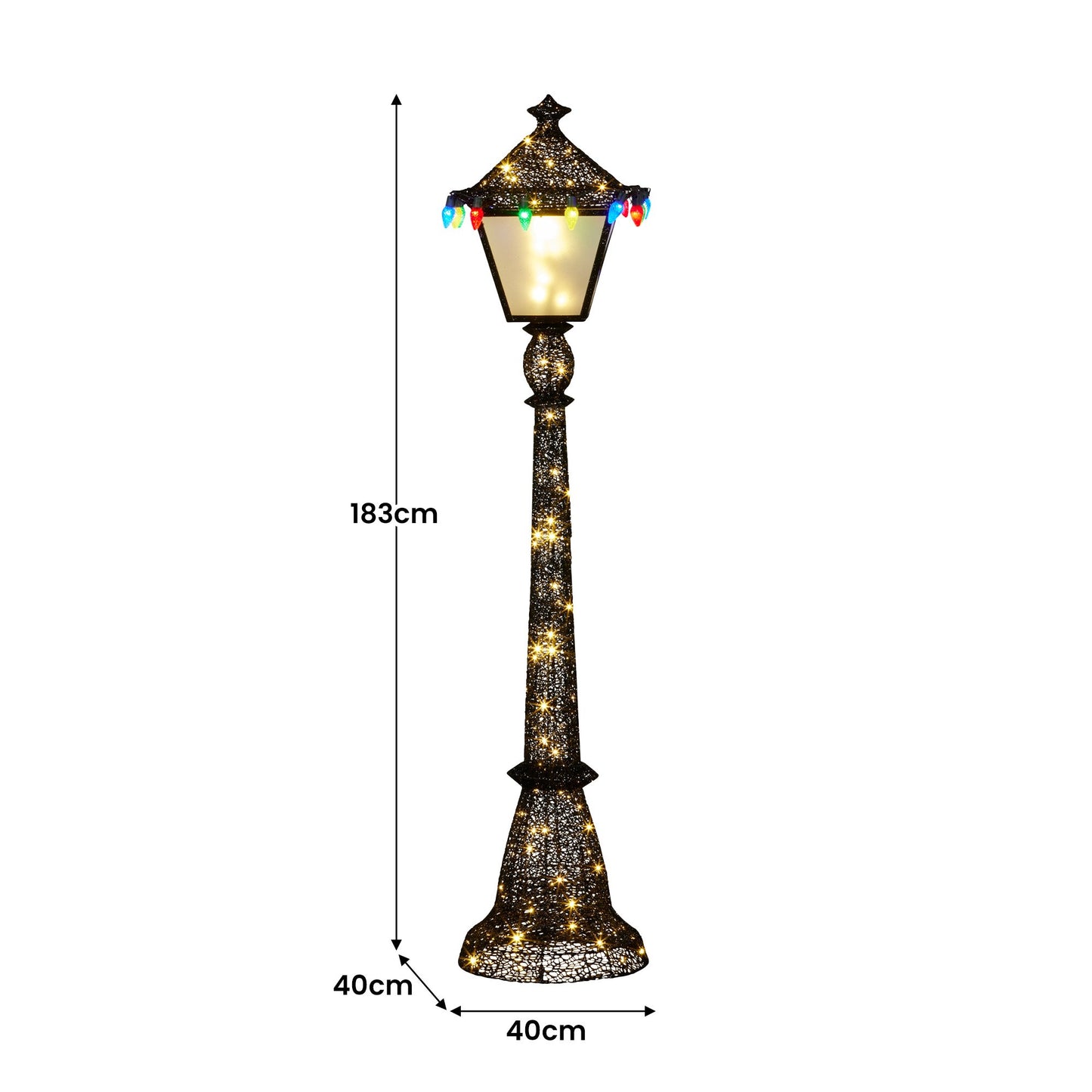 Christabelle Christmas Lamp Post Display 183cm With Lights