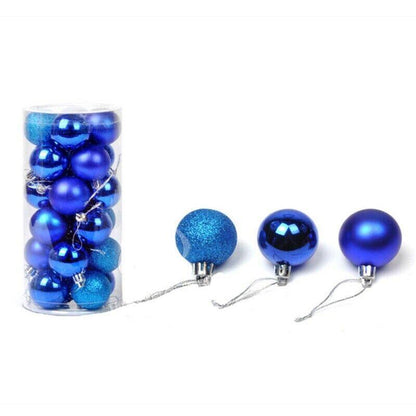 24Pcs/Pack Christmas Tree Xmas Balls Decorations Baubles Party Wedding Ornament - Fruit Green