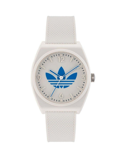 Adidas Unisex's White Silicone Watch - One Size