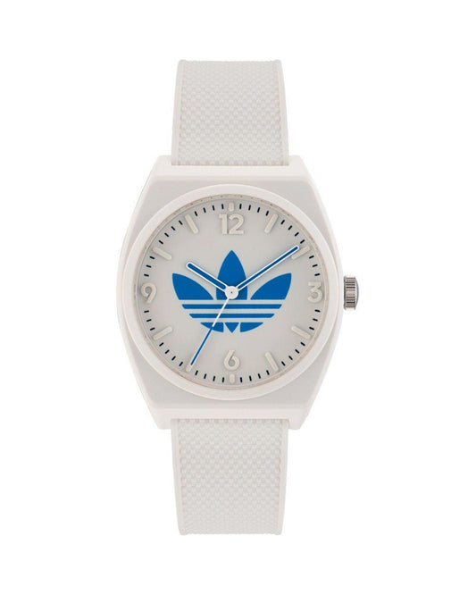 Adidas Unisex's White Silicone Watch - One Size