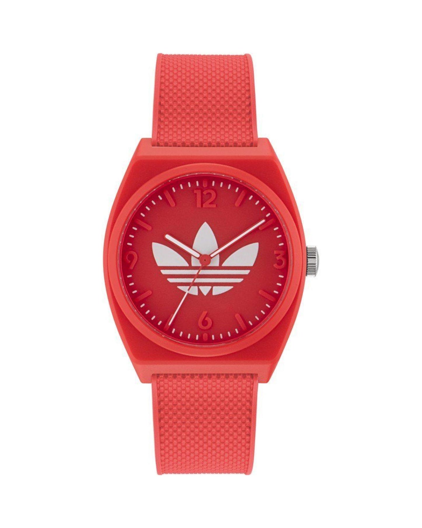 Adidas Unisex's Red Silicone Watch - One Size