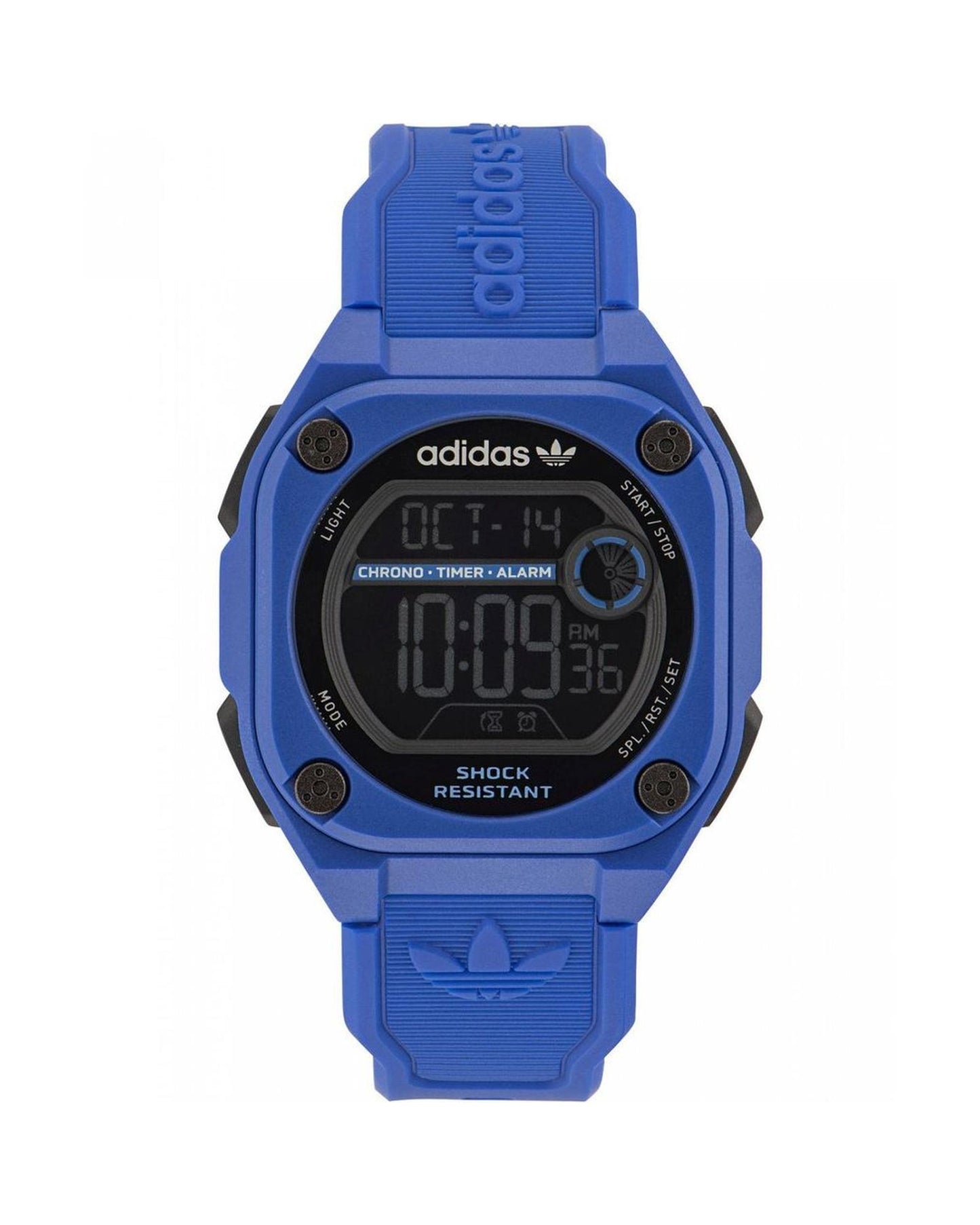 Adidas Unisex's Blue Silicone Watch - One Size