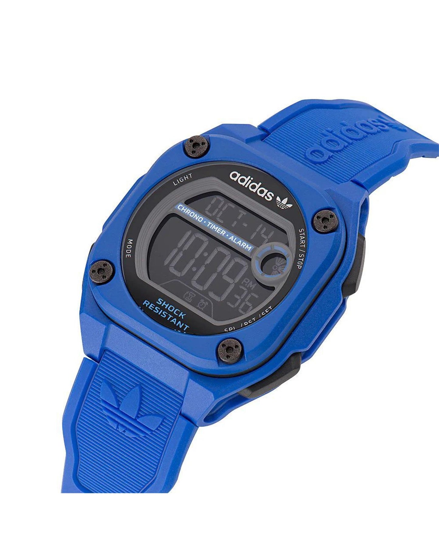 Adidas Unisex's Blue Silicone Watch - One Size