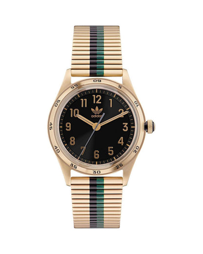 Adidas Unisex's Gold Stainless Steel Watch - One Size