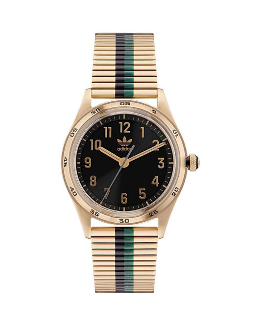 Adidas Unisex's Gold Stainless Steel Watch - One Size