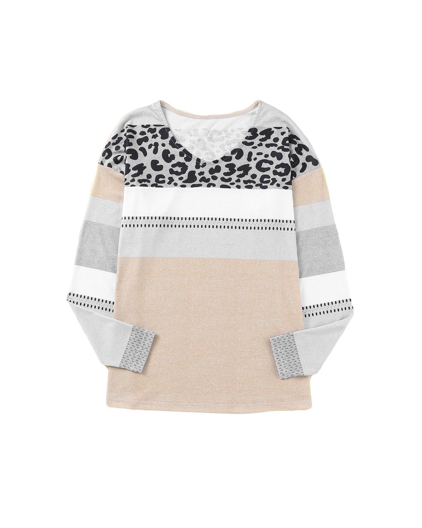 Azura Exchange Leopard Print V-Neck Top - 2XL