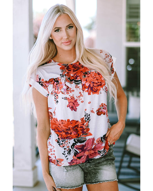 Azura Exchange Short Sleeve Round Neck Blouse - S