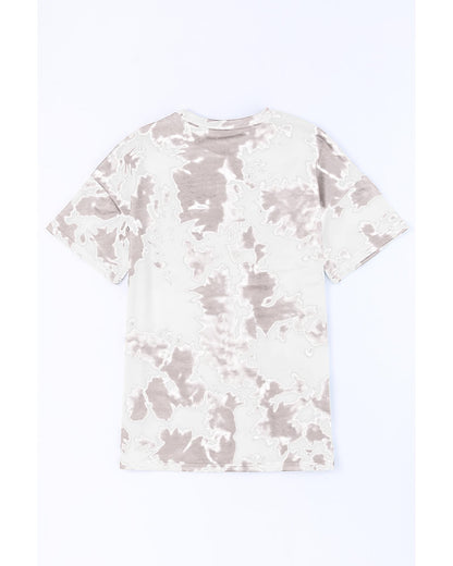 Azura Exchange Tie-dye Short Sleeve Top - S