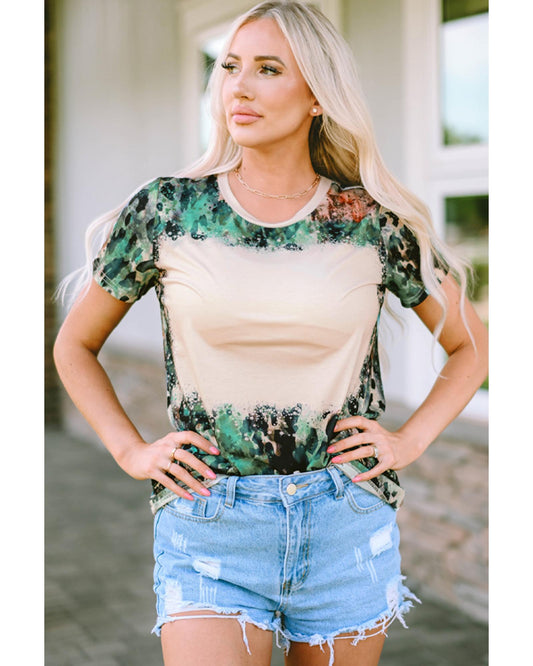 Azura Exchange Leopard Print Graphic T-Shirt - S
