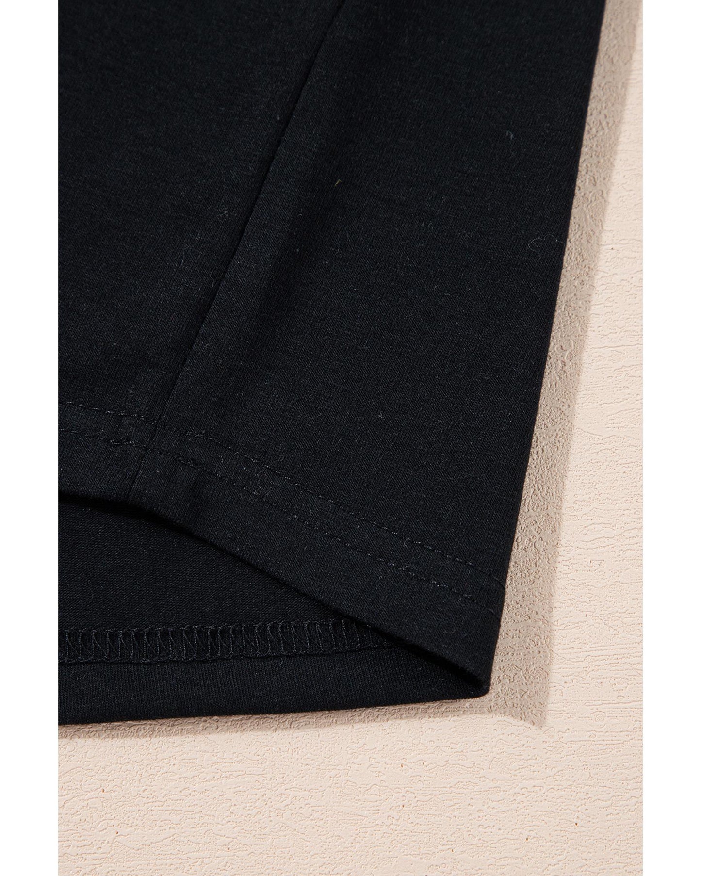 Black Heat Transfer Printing Christmas Tree Bowknot T-Shirt - S