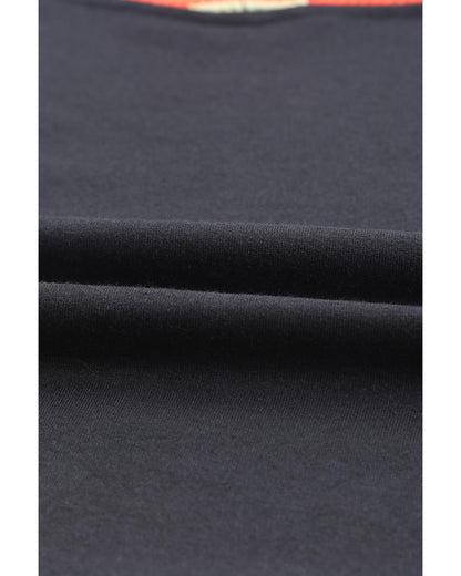 Azura Exchange Striped Patchwork Kangaroo Pocket Hoodie - M