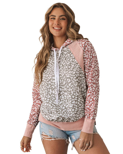Azura Exchange Leopard Hooded Sweatshirt - L