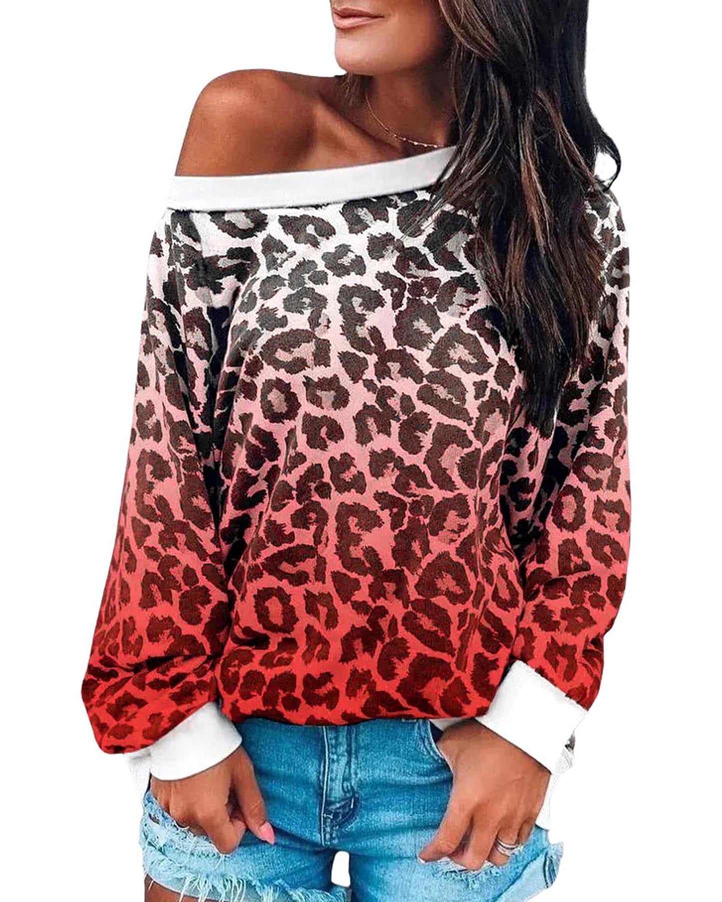 Azura Exchange Long Sleeve Gradient Sweatshirt - XL