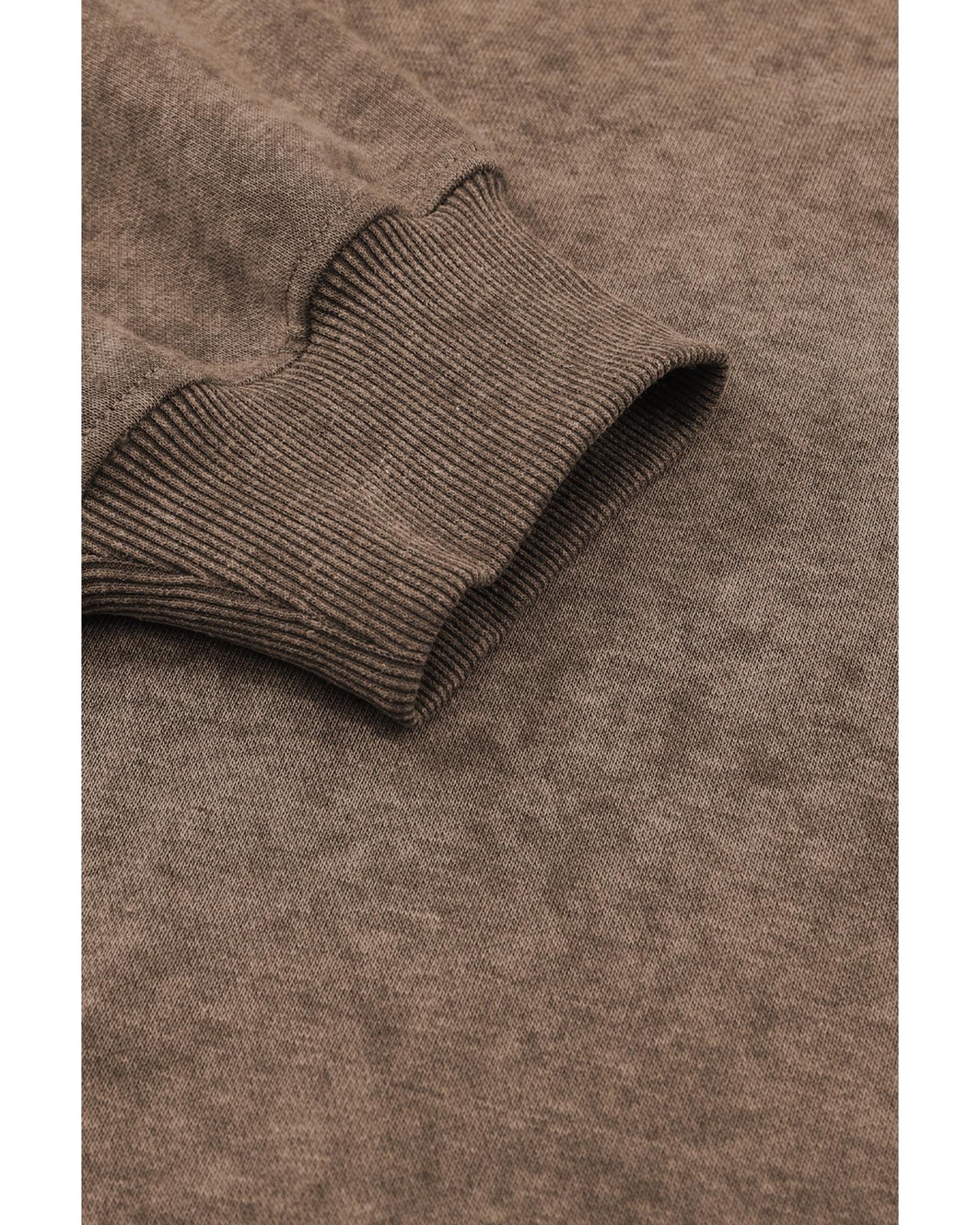 Azura Exchange Relaxed Brown Crew Neck Sweatshirt with Drop Shoulder Design - 2XL