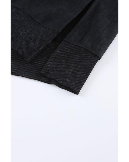 Azura Exchange Oversized Ribbed Trim Sweatshirt - S