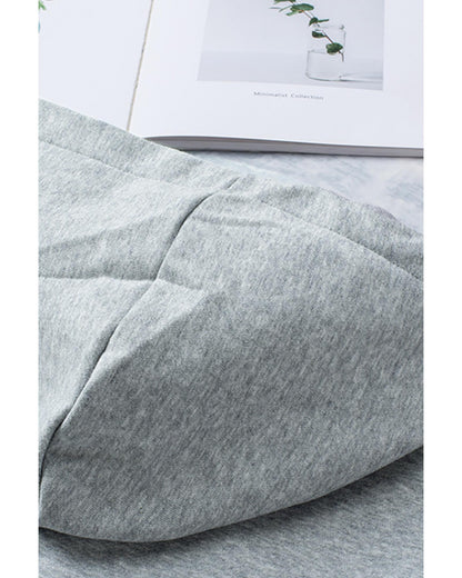 Azura Exchange Lace-up Grey Casual Hoodie - M