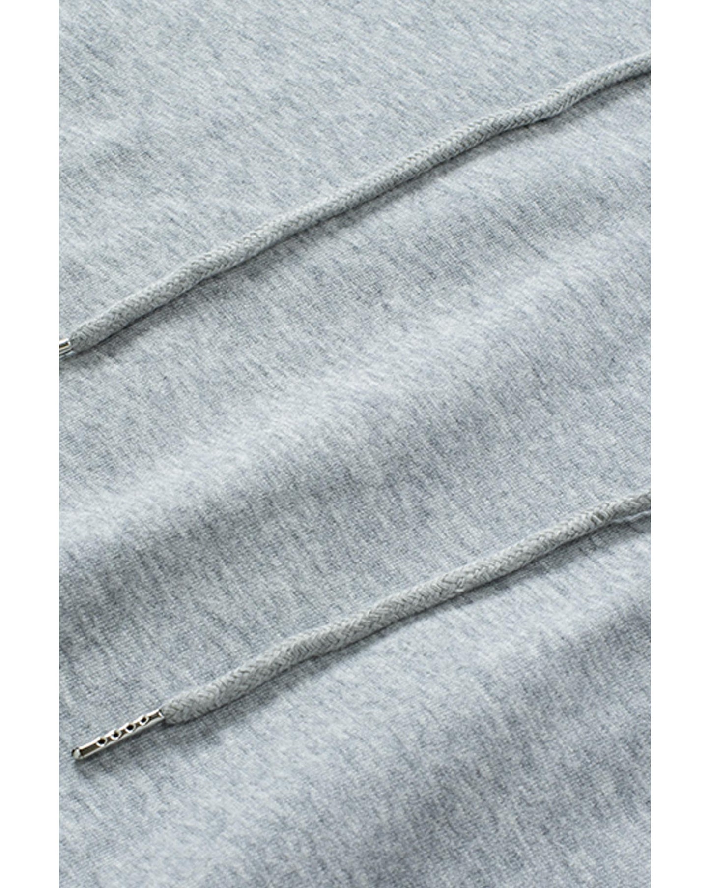 Azura Exchange Lace-up Grey Casual Hoodie - M