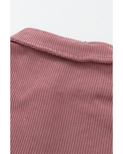 Azura Exchange Button Pocket Corduroy Shirt - L