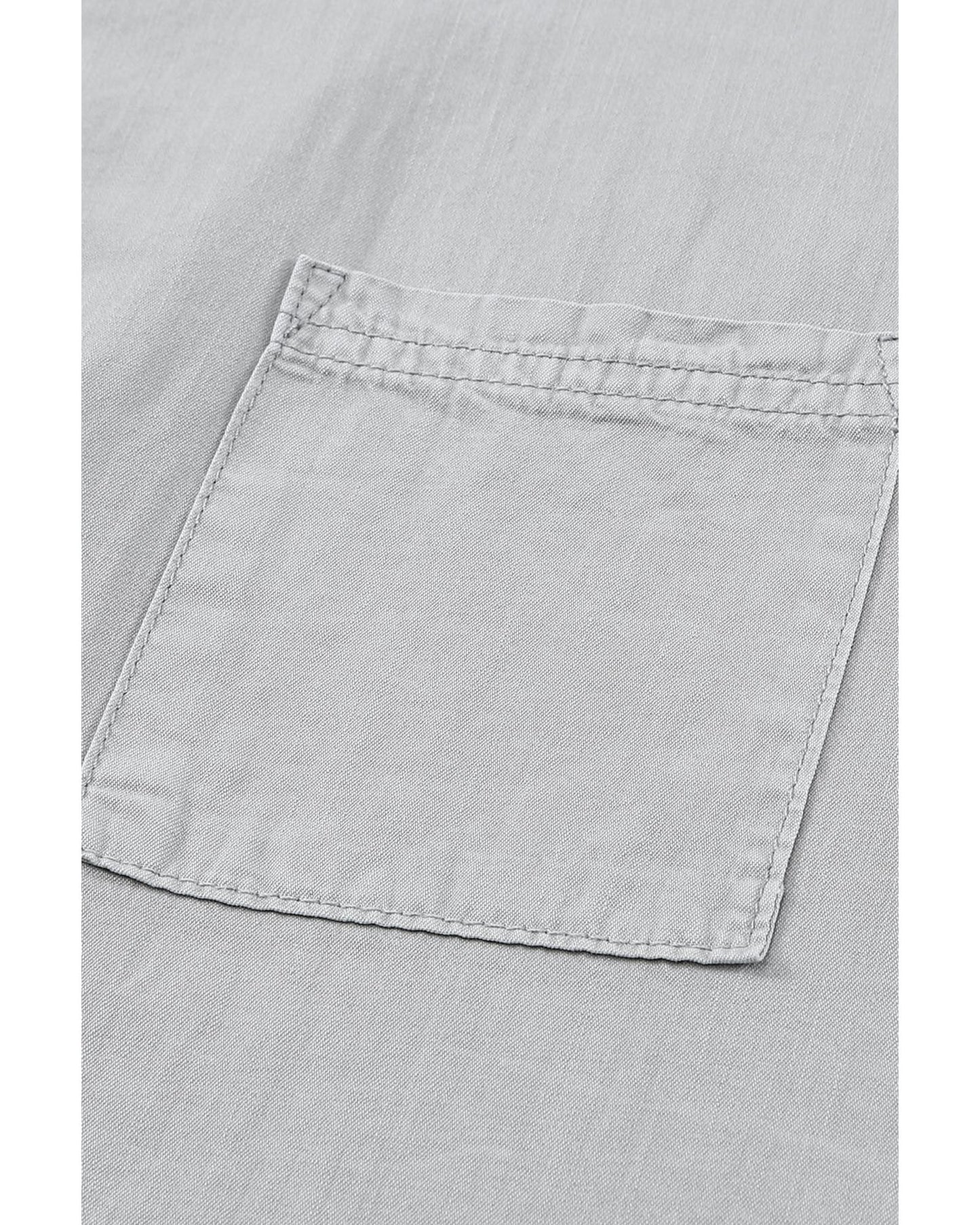 Azura Exchange Denim Shirt with Turn-down Collar - M