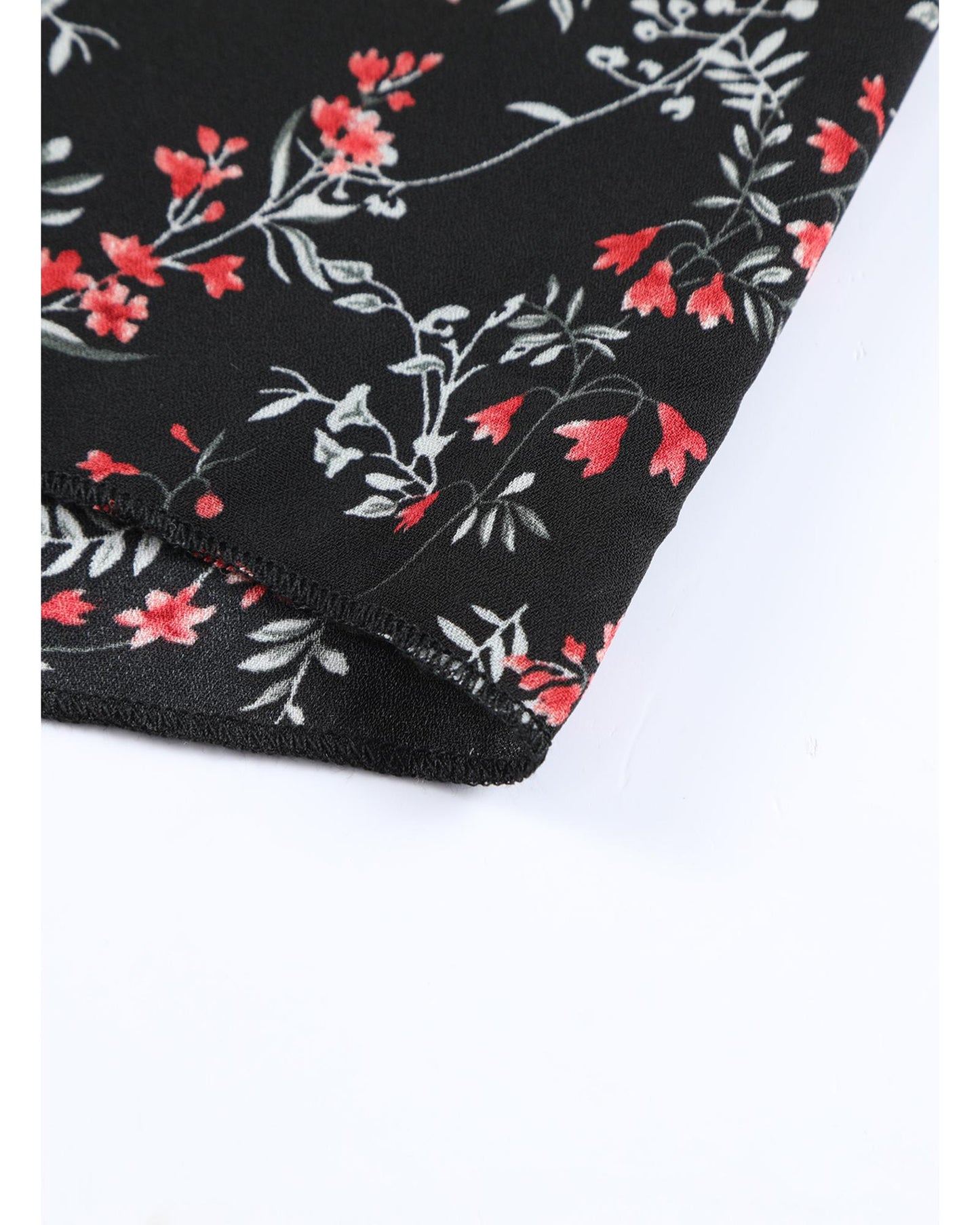 Azura Exchange Floral Ruffled Crop Top and Maxi Skirt Set - XL