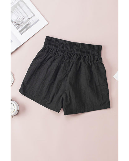 Azura Exchange Elastic High Waist Side Pockets Shorts - M