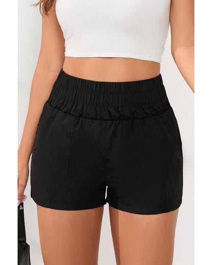 Azura Exchange Elastic High Waist Side Pockets Shorts - M