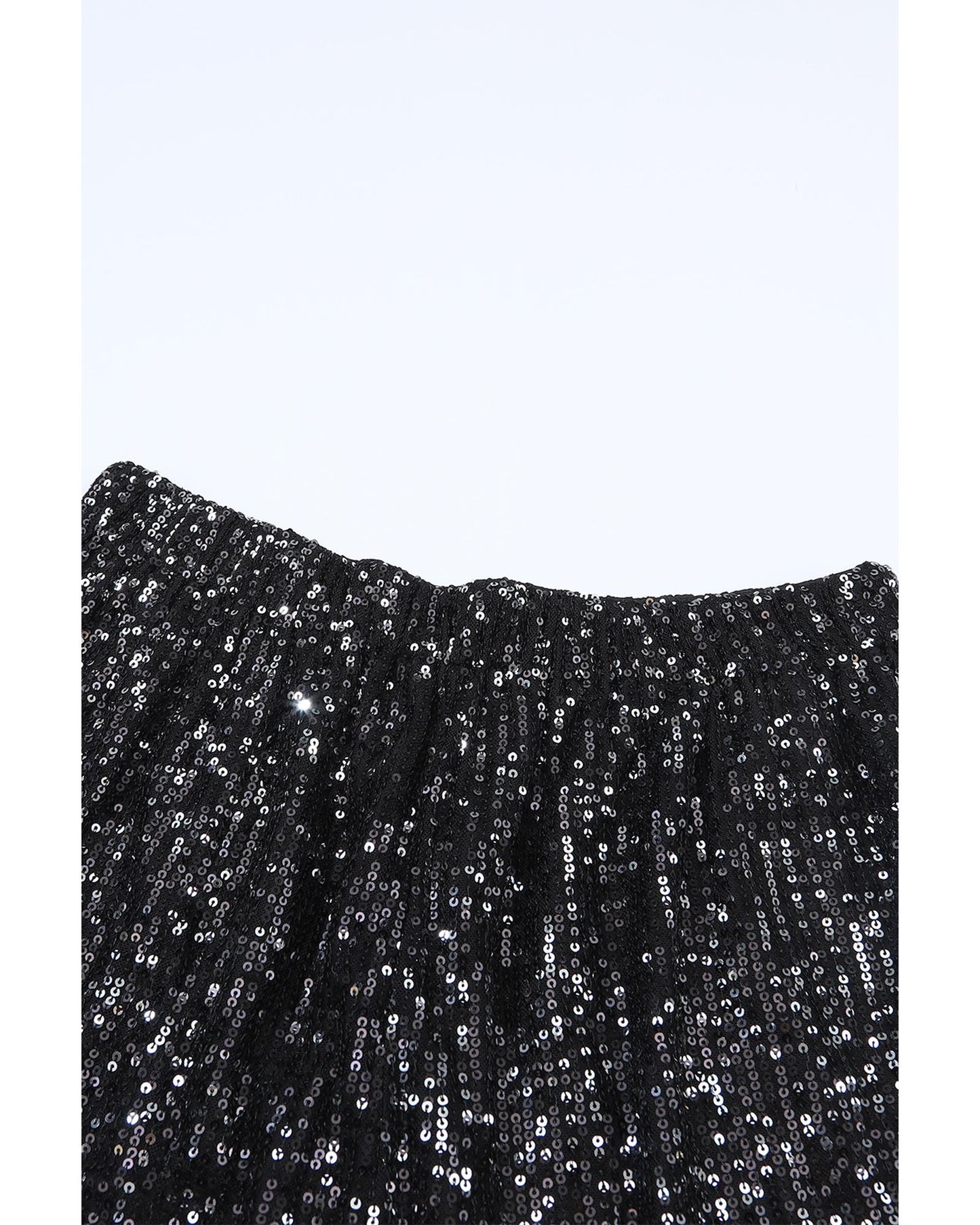 Azura Exchange Sequin High Waist Casual Shorts - L