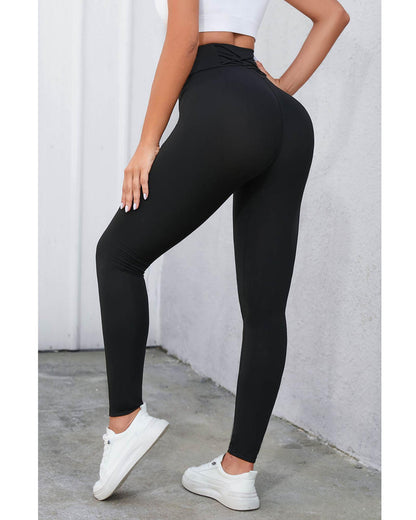 Azura Exchange Tummy Control High Waist Leggings - L