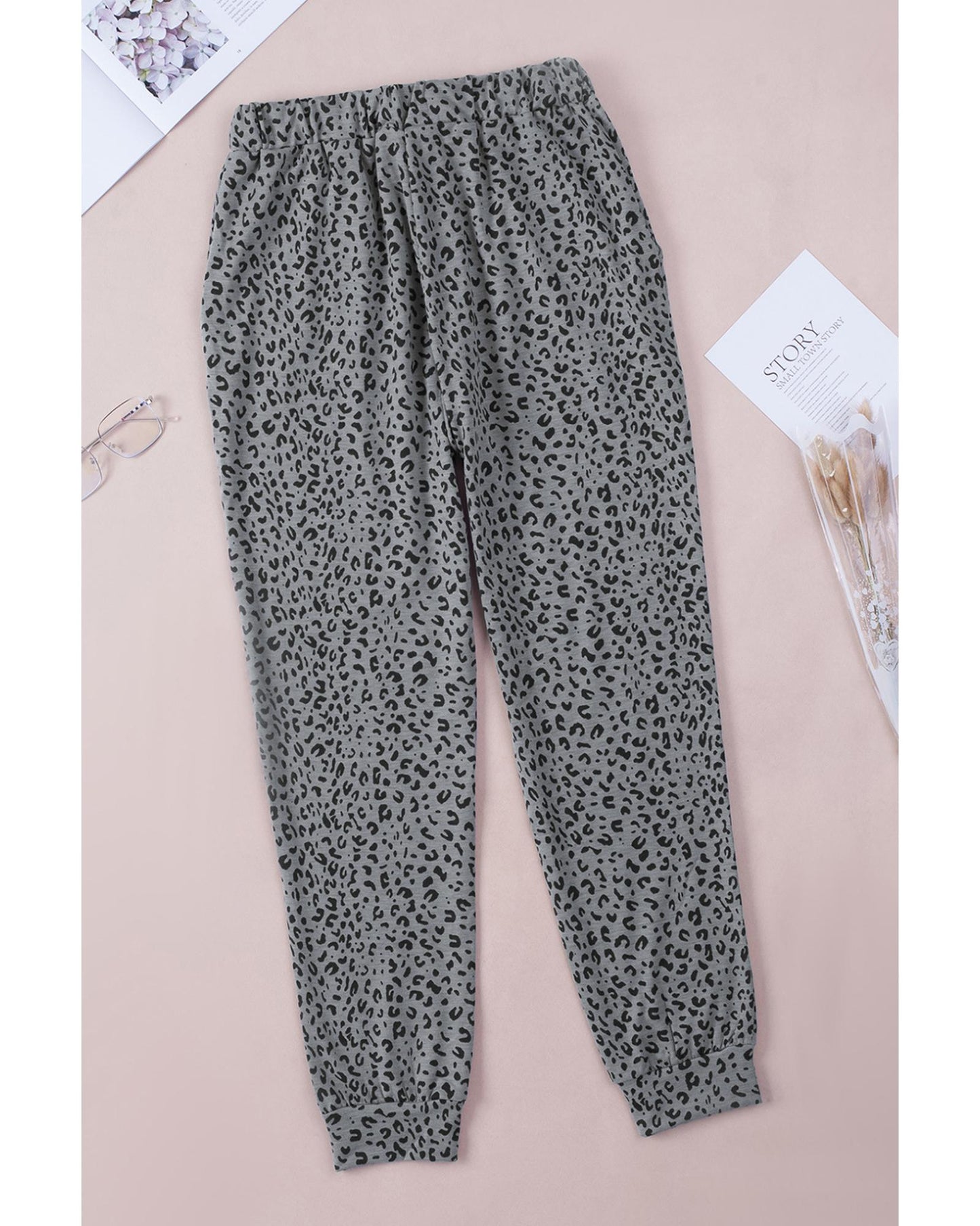 Azura Exchange Leopard Print Joggers - M