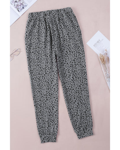 Azura Exchange Leopard Print Joggers - M